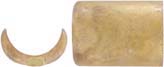 Muzzle cap,
fits .845" diameter round barrel,
wax cast brass